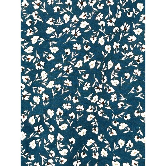 J. Crew Mens Slim Untucked Shirt Blue Button Up Floral Flex Wash Untucked Large - Picture 6 of 10